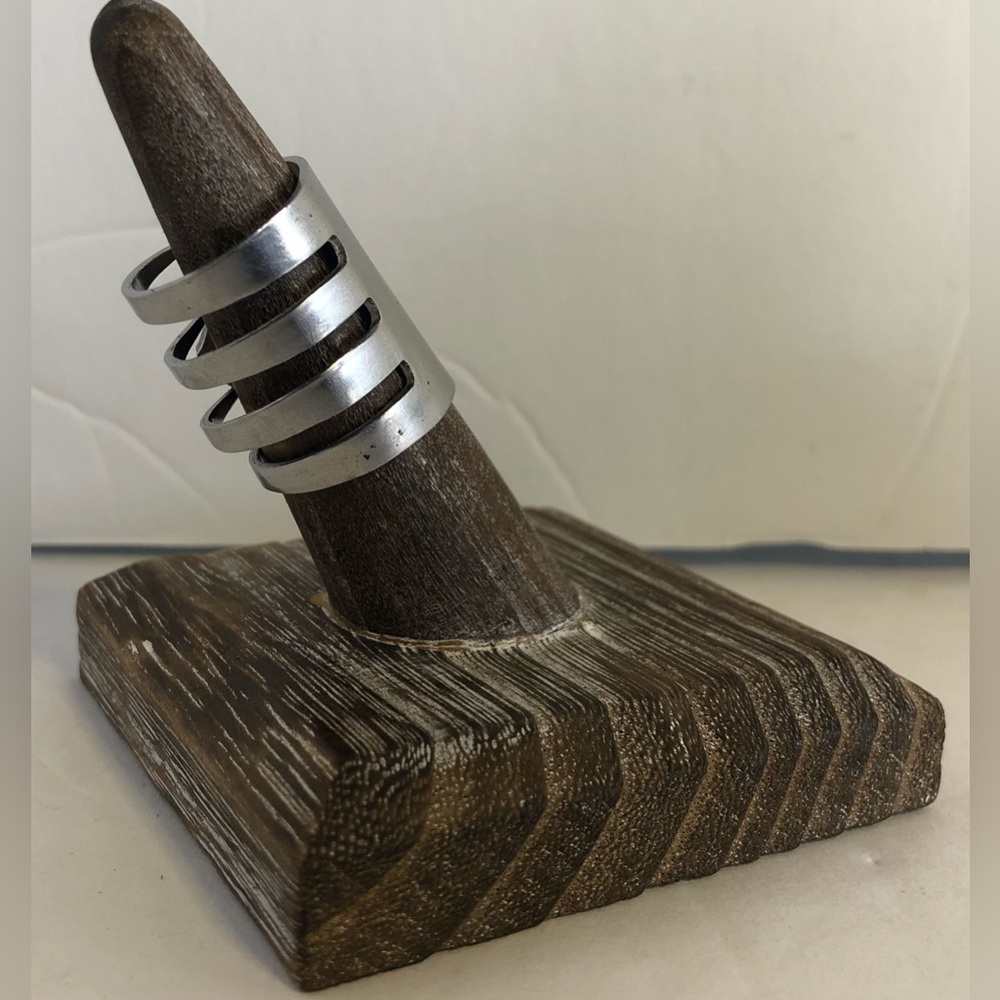 Artisan Handcrafted Fork Ring. Size 7